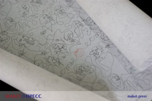 Печать на кальке в два цвета
